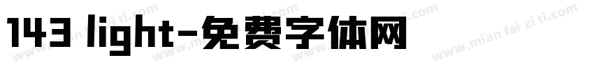 143 light字体转换